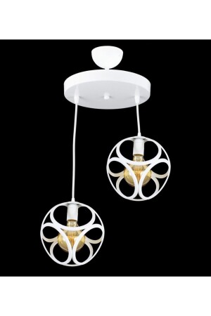 MNZ-Double Modern Circle Cube Model Lamp Lamp Lamp Chandelier LMBDR35382 - Lambadar