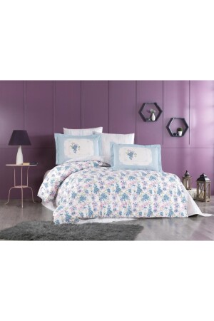 MNZ-Double Poplin Duvet Cover Set Perla Pink 8698499163454 - Hobby
