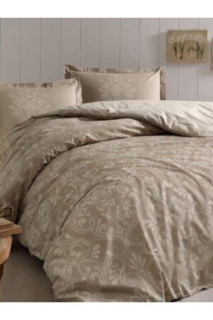 MNZ-Double Ranforce Duvet Cover Set Antico Beige TH11724414 - Özdilek