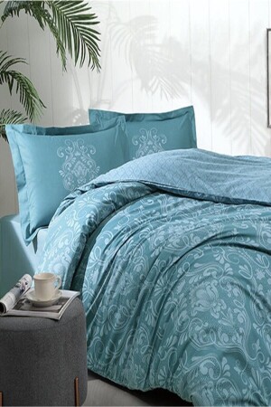 MNZ-Double Ranforce Duvet Cover Set Antico Petrol TH11724414 - Özdilek