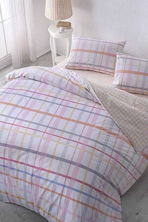MNZ-Double Ranforce Duvet Cover Set Buena Pink 60180911 - Taç