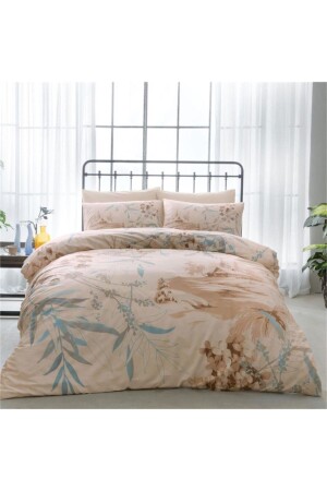 MNZ-Double Satin Duvet Cover Set Jalen Turquoise 60127161 - Taç