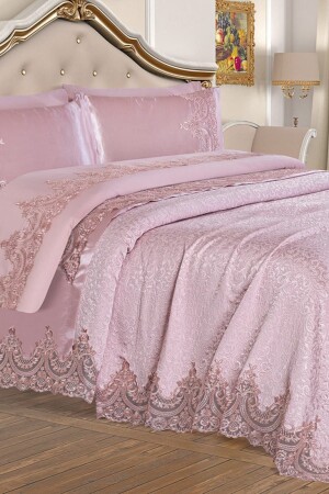 MNZ-Double Sultan Bridal Set 7 قطع مسحوق GLN-30046 - Dekoreko