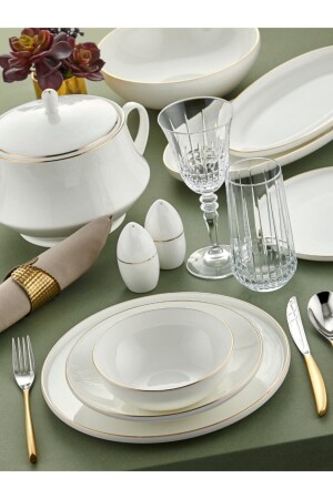 MNZ-Dowry بوليفيا الذهب 60 قطعة عشاء مجموعة ل 12 شخص RL01-110 - Royal London