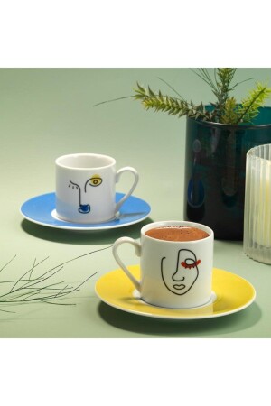 مجموعة قهوة من نوع MNZ-Dream لشخصين 11335 RU04KT42011335 - Kütahya Porselen