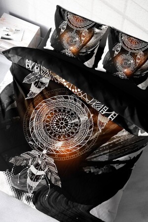 MNZ-Dream ريش 3D القطن ساتين مزدوج غطاء غطاء مجموعة واحد18658 - Monohome