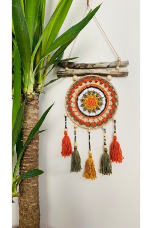 (MNZ-Dream Catcher) (ماندالا ماكرام) باب زينة جدارية أزياء العين الشريرة (Mandala) - MakromeNis