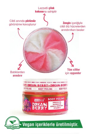 MNZ-Dreamberry Strawberry Body Peeling التي تحتوي على زيوت ثمينة 300 ج. - Mara