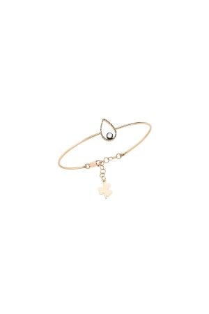 MNZ-Drop Diamond Stone Gold Bracelet - نموذج الوسادة - نموذج الوسادة - Safir Kuyumculuk