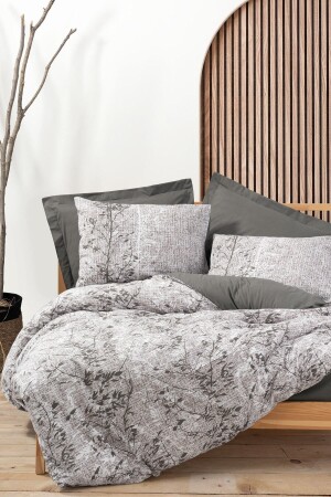 MNZ-Dual Double Duvet Cover Set أودين براون 8680108062999 - Cotton Box