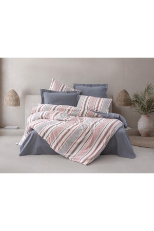 MNZ-Dual Duvet Cover Set Duo Navy Blue 8680108062128 - Cotton Box