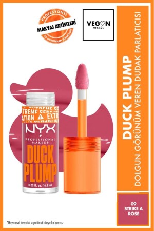 (MNZ-Duck Plump Plump Lip Gloss) - 09 ضرب وردة - Nyx Professional Makeup