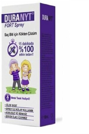 MNZ-Dura Nyt Fort Lice Spray 100 مل - مع خيط معدني DEP9909976 - DURANYT