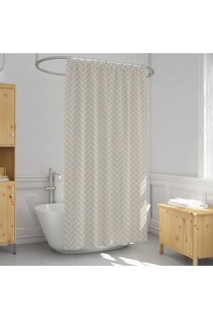 MNZ-Dush Curtain 1620 نموذج جناحين مزدوجين 2x 100x200 سم - Evdy