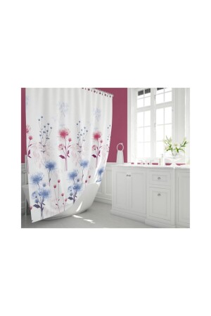 MNZ-Dush Curtain 8747 نموذج جناحين مزدوجين 2x 110x200 سم - Tropik