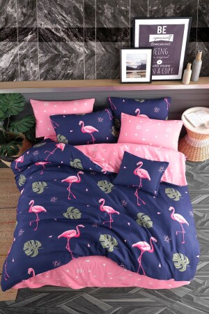 MNZ-Duvet Cover Double Set Flamingo PH1001 - Pamuxu Home
