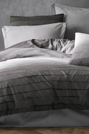 مجموعة غطاء MNZ-Duvet - Delfin واحد مع ورق مرنة - GRM0014 الرمادي - GARDEN ROOM