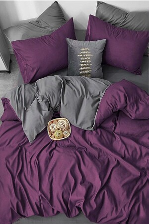 مجموعة غطاء MNZ-Duvet مع ورق معززة، قشرة مزدوجة - FLR5657 - İQON