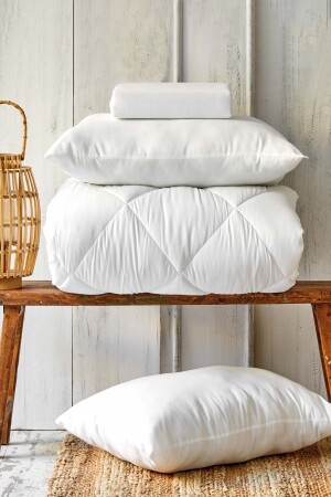 MNZ-Duvet Microfiber مضاعفة الدرج السيليكون الوسادة 50 X 70 سم 2 قطع - Karaca Home