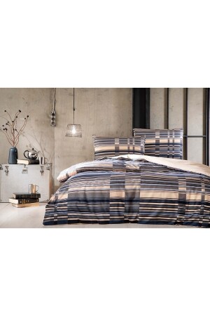 مجموعة غطاء من طراز MNZ-Duvet واحد معدل Naya Navy Blue NAYA - Taç