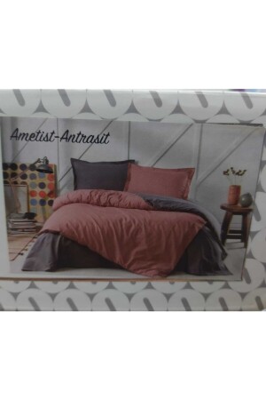 مجموعة غطاء MNZ-Duvet Set Amethyst Anthracite Colormix Plain S210921-6 - Özdilek