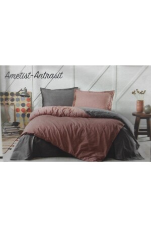مجموعة غطاء MNZ-Duvet Set Amethyst Anthracite Colormix Plain TYC00316180931 - Özdilek