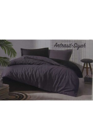 مجموعة غطاء MNZ-Duvet Set Anthracite Black Color Mix Plain S210928-4 - Özdilek