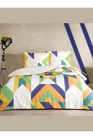 مجموعة غطاء MNZ-Duvet Set Maxim Green حجم واحد مرنة 160 سم × 220 سم 3519-110 - Taç