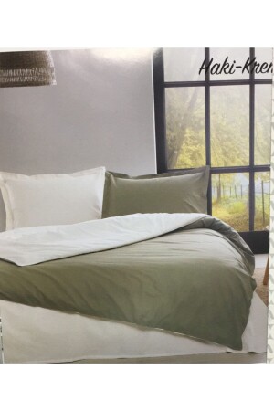 مجموعة من غطاء MNZ-Duvet Set Tk Rf واحد خاكي كريم اللون مخلوطة سطح P9052S5944 - Özdilek