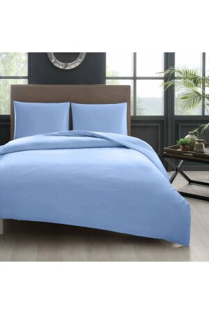 MNZ-Easy-Iron Double Cotton Duvet Cover مع 2 غطاءات وسادة جميع الألوان مجموعة غطاءات السطح - Soft Colours