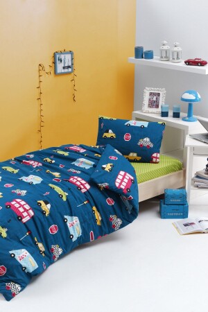 MNZ-Easy-Iron Duvet Cover Set واحد بولا بلو Ep-028700 - Eponj Home