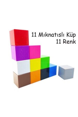 MNZ-Ece هو تعلم الألوان تحسين الذكاء 11 مغناطيس مكعب مغناطيسي الألوان اللعبة التعليمية للسنين 12 3 KO009B020 - KÜPSS