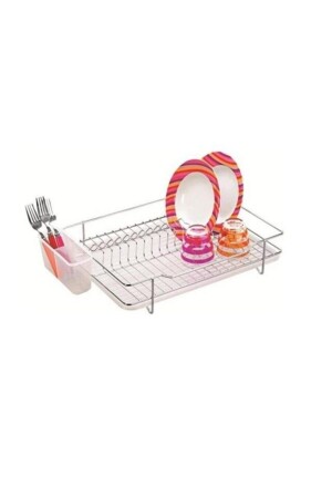 MNZ-Ece Metal Yonca لا تتصلب في الكروم رف الأطباق CEREN. 0174 - Leva