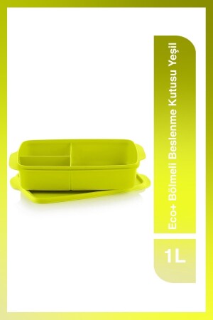 صندوق الغداء المزدوج من MNZ-Eco+ 1l الخضراء PKTTPRYNSET158 - Tupperware