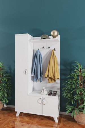 MNZ-Eco كيس رف غرفة الملابس البيضاء - Ardeno