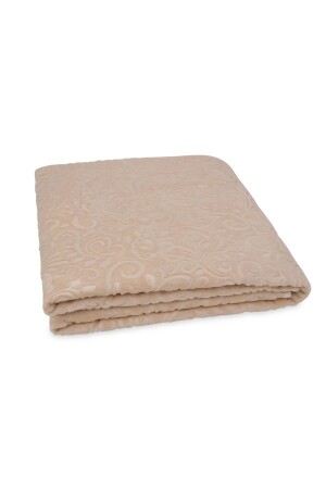 MNZ-Eco Emboss Blanket كابوتشينو مزدوج 220 × 240 MNK 65140168-01 - MİNK