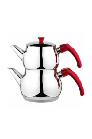 كوب الشاي من نوع MNZ-Ecodem كوب الشاي من نوع Red Handle كوب الشاي من نوع كوب الأحمر الحجم الكلي 2.05 لتر كوب الشاي من نوع كوب الش - Genel Markalar