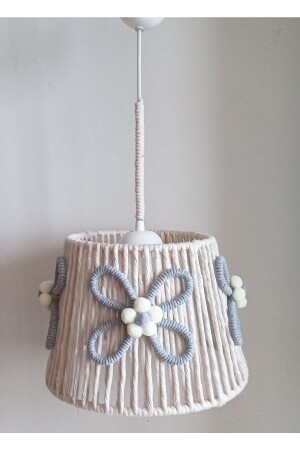 MNZ-Ecru ماكرو حبل لف حبل الزهرة الرمادية التطبيقات البومب تصميم صبي الفتيات الأطفال المراهقين غرفة اللومب القرصان 24 - C&A