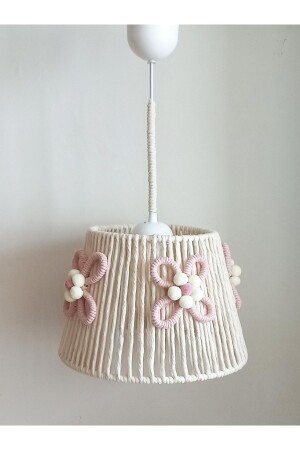 MNZ-Ecru ماكروم حبل لف لفور الزهرة التطبيقات البومب تصميم الطفل الفتيات الأطفال المراهقين غرفة اللومبوس لامپ الشنابل - C&A