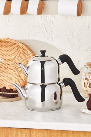 مجموعة من صناديق الشاي من نوع MNZ-Edena Midi مع قاعدة إدخال سوداء 153. 03. 08. 2259 - Karaca