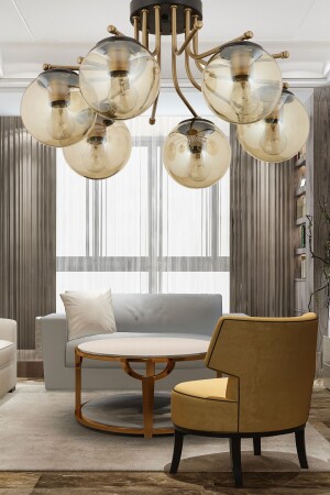 MNZ-Edin 6-piece أسود عُصَب العسل النقدي النقدي الحاضر غرفة النوم غرفة المعيشة الشنادل 3559-06-BL - Apliqa