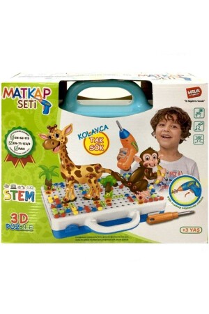 MNZ-Educational 340 Piece 3D Creative Drill Repair Set لعبة تفكيك وتثبيتها - Birlik Oyuncak