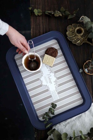 MNZ-Ee169-5b الرائقة الزرقاء المخطط مربع مربع 32x43 سم TYC00435961758 - Evle