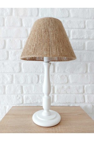 MNZ-Egean White Wooden Leg Lampshade RN280001 - RETRO NOW