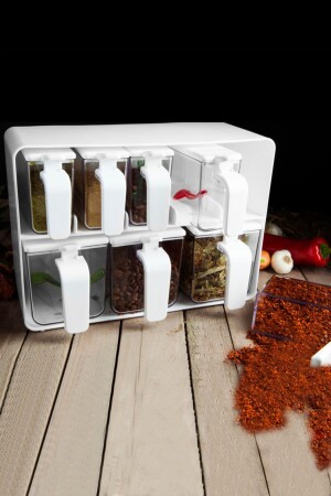 MNZ-Eight علبة العطور مع موقف أبيض - 161280-813 1033376. 0004 - Herevin