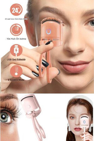 MNZ-Electric Eyelash Curler 2 أوضاع Curler Eyelash قابلة للتعديل Eyelash Mascara Brush سريعة الطبيعية - Xolo