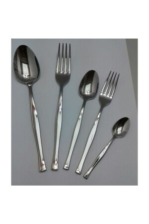 MNZ-Elegant بسيط 60 قطعة ملعقة شوكة مجموعة zarif006 - Nehir