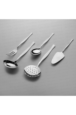 MNZ-Elegant Simple 5 Piece Serving Ladle Set نيهير-زاريف5بريك - Nehir