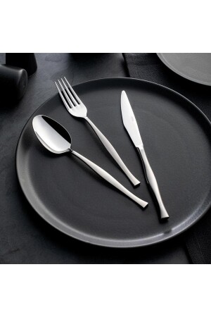 MNZ-Elegant Simple 89 Piece Fork Spoon Knife Set مع صندوق الكرتون 1017192. 0010 - Nehir