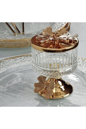 كأس زجاجي إيليسيا من صنع MNZ-Elegantly صمم كأس زجاجي زكر، كأس خفيفة، كأس تركي لذيذ، كأس عرض مع قدم - Genel Markalar